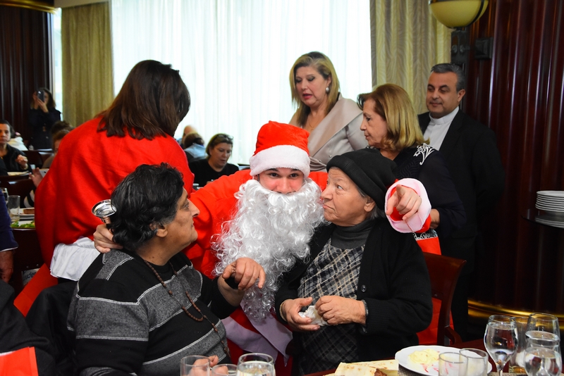Hilton Beirut Metropolitan Palace's Christmas lunch for the elderly people